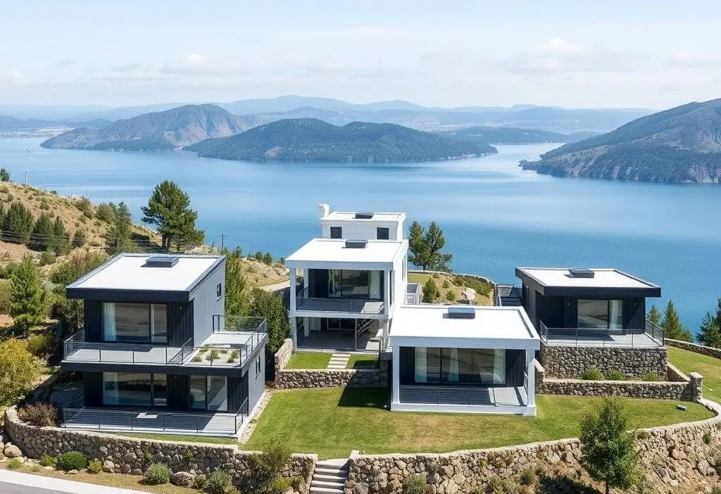 Lakeside villas